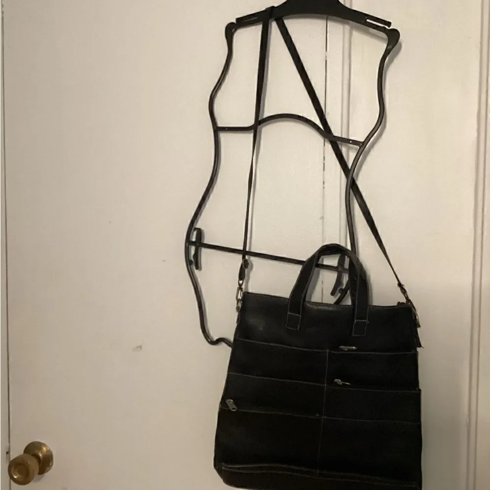 Latico Black leather tote bag
